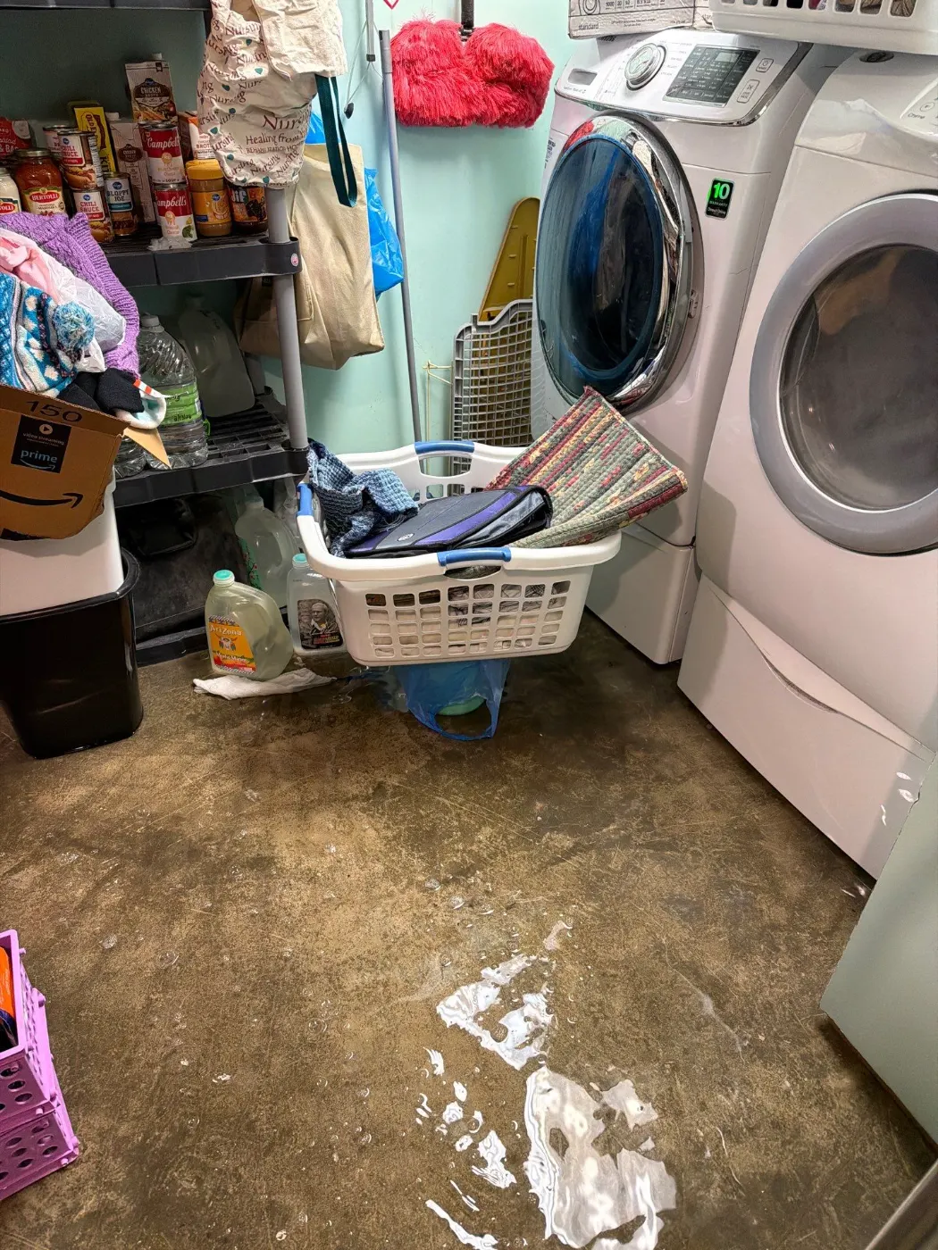 Air movers and dehumidifiers running in Plum Creek Indiana home dry-out