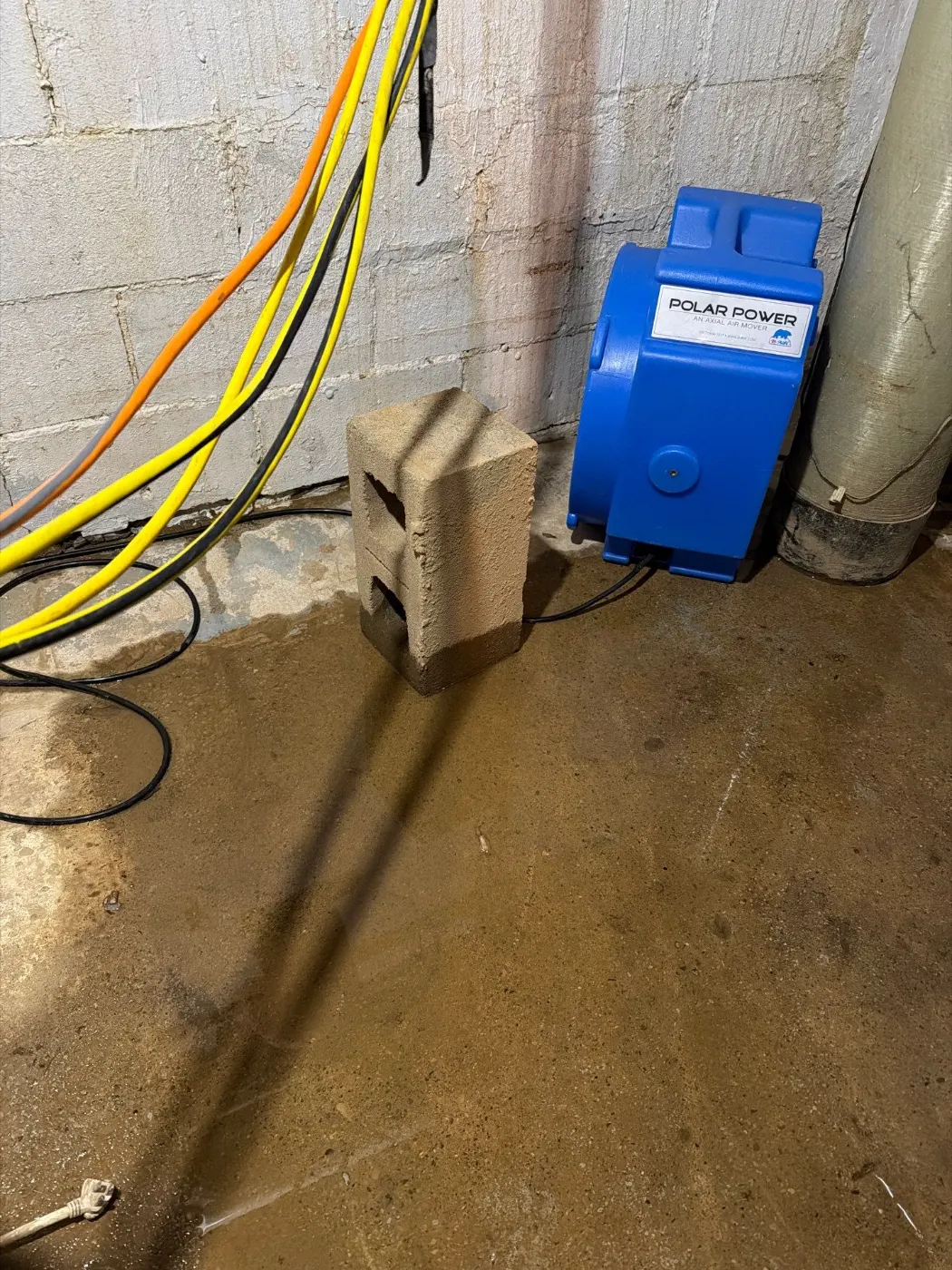 Basement water extraction in Plum Creek Indiana home